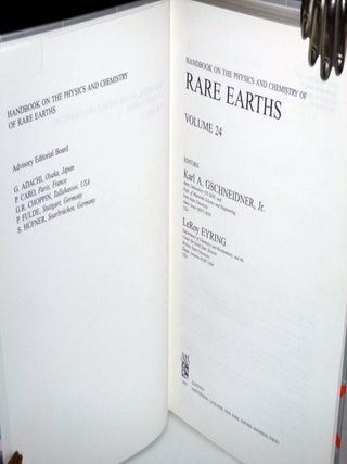 Handbook on the Physics and Chemistry of Rare Earths (Volume 24)