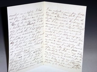 4 Page Autographed Letter Signed, Boston, 1866.
