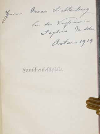 ). Familienfestspiele (Signed and inscribed to Oscar Lichtenberg, by Sophie Gudden)