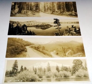 Item #027308 4 Harwood Photographs: "Through the Redwoods", "Crater Lake, Ore", "the...