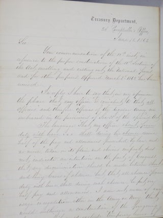 Item #027392 Letter By [John M.] J.M. Broadhead to Major J.C. Cash, P.M.M. Corps, Washington,...