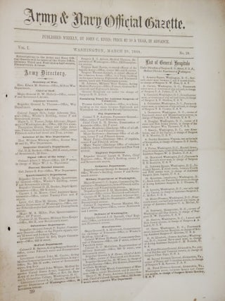 Item #027404 Army & Navy Official Gazette, Vol. 1, No. 39 (March 29, 1864), Rosecrans at Iuka