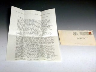 Item #027414 Typed Letter Signed, 1 Page, Oct. 17, 1986 to Valerie Gates Stevens. Stanley Burnshaw