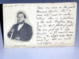 Item #027431 Mormon Postcard of Brigham Young, July 31, 1907
