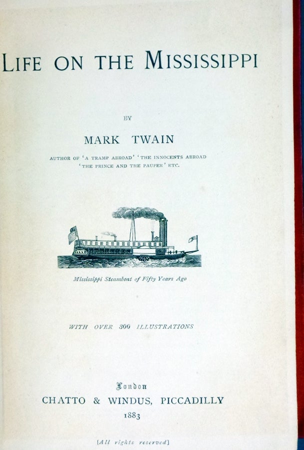 Life On The Mississippi | Mark Twain | First Edition