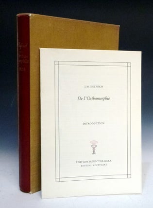 Item #027814 De l'orthomorphie, par rapport à l'espèce humaine :. J. M Delpech
