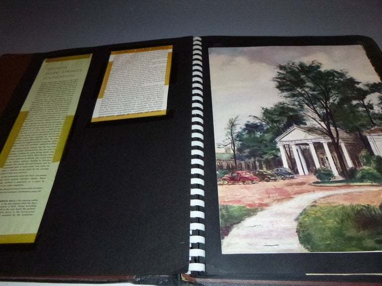 Item #027834 Scrapbook of Warm Springs with Photographs of Nurses, Patients, and Celebration of the Little White House, 1944-1947