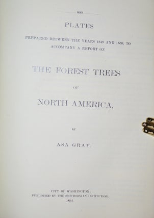 Plates Prepared Between the Years 1849 and 1859, to Accompany a Report on the Forest Trees of North America (Limited to 300 copies)