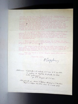 Letter to Alexander Pogo (April 15, 1929) 2 Page, Typed Letter on Yerkes Observatory Letterhead, Signed By