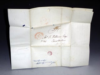 2 page autographed Bifolium to James R. Williams, April 20, 1842