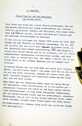 Meine Familie and Eine Frontbuhnen Geschichte (2 Vol set)
