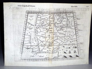 Item #028127 Map of Pakistan, Western India and the Indus River Region. Girolamo Ruscelli