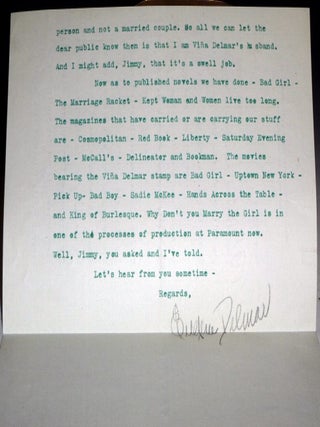 2p. Typed Letter Signed to Jimmy Robinson, Editor, Sports Afield, Ca. 1936
