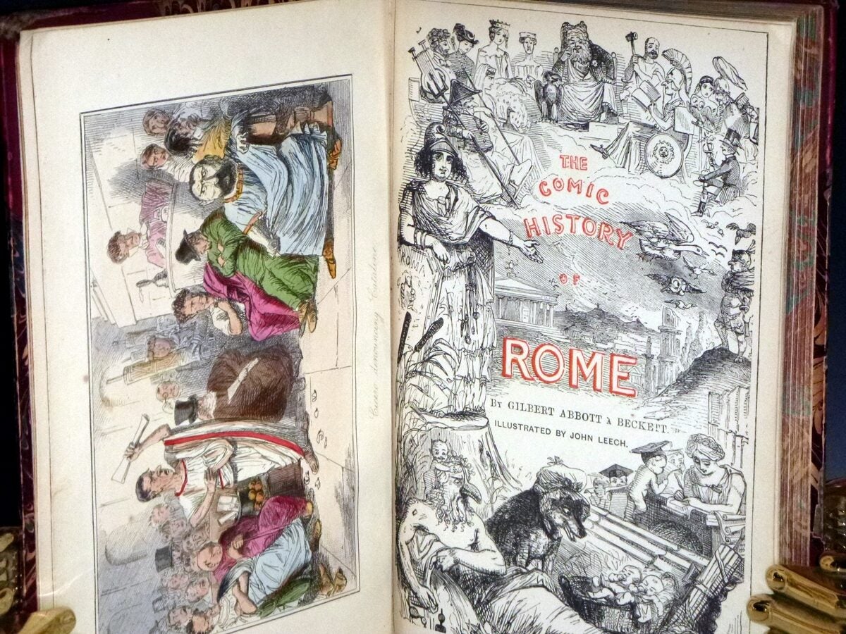Comic Pages Rome The Comic History of Rome | A Beckett Gilbert, John Leech