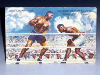 Item #028153 Postcard of Jack Dempsey-Jess Willard fight in Which he Became World Champion...