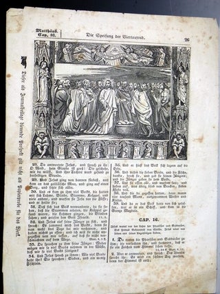 (Prospectus) Allgemeine, Wohlfeile Volks-Bilderbibel Oder die Ganze Heilige Schrift des Alten und Neuen Testaments