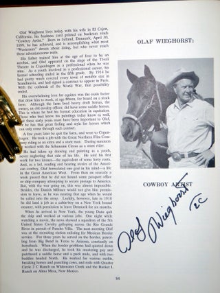 Brand Book Number One, the San Diego Corral (Inscribed by Wieghorst with an Original Ink Drawing of an Indian).