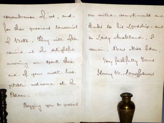 3 Page Letter to Eleanor Eden, August 20, 1869.