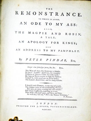 A Compliamentary Epistle of James Bruce, Esq., the Abyssinian Traveller Bound with The Rights of Kings; Odes to Mr. Paine and The Remonstrance