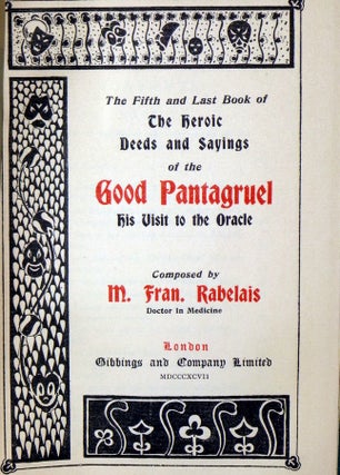 The Works of Francois Rabelais, 5 Volume Set
