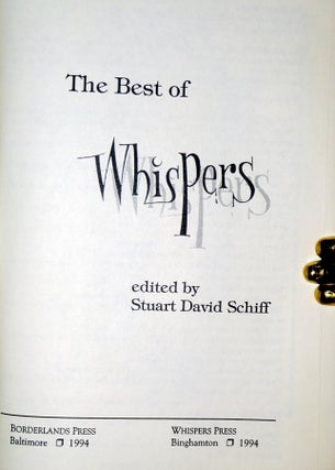 The Best of Whispers (Inscribed By the Author to Roger Zelanzy with a Long Inscription and Also Signed By Ray Bradbury, Roger Zelany, Ramsey Campbell and 20 others)