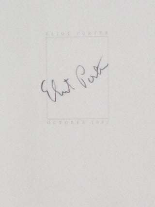 Photographs and Text (signed on a Special leaf)
