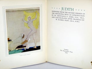 Judith: reprinted from the revised version of the Apocrypha with an introduction by Dr. Montague R. James, F.S.A., F.B.A., and colorplates after drawings by W. Russell Flint,