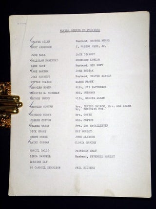 A Collection of Hollywood Celebrities at the Premeier of "Wilson", August 1, 1944