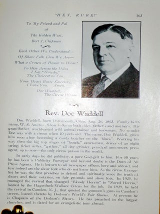 Hey Rube (Inscribed by the Author to Monte Montague)