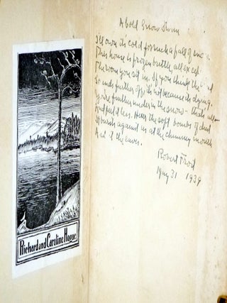 Collected Poems of Robert Frost (signed and with a manuscript poem)