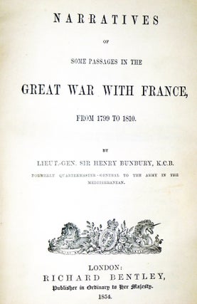 Narratives of Some Passages in the Geat War with France from 1799-1810