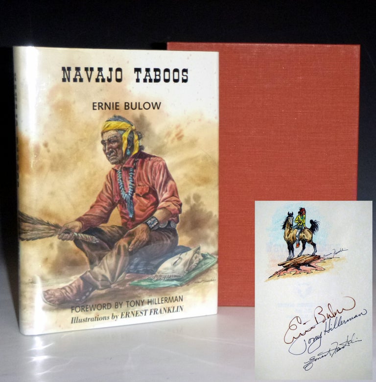 Item #028674 Navajo Taboos, Foreward by Tony Hillerman, Illustrations By Ernest Franklin (signed By All three). Ernie Bulow.