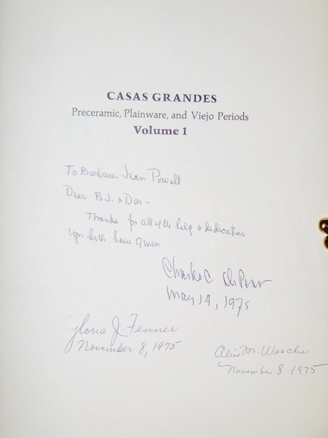 Casas Grandes: A Fallen Trading Center of the Gran Chichimeca, in 3 Volumes  | Charles C. Di Peso, Gloria J. Fenner | First Edition