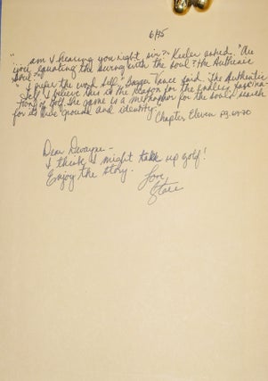 The Legend of Bagger Vance, Inscribed with Author's Handwritten Quote from Book