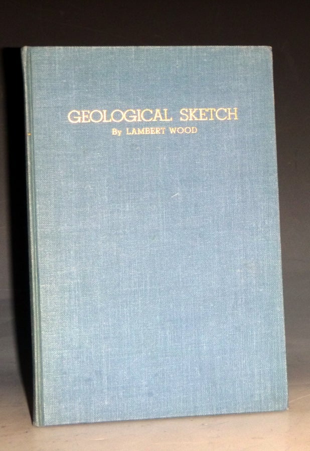 Item #028768 Geological Sketch of the Region of Tucson, Arizona. Lambert Wood.