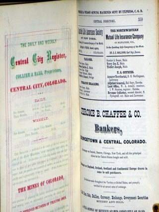 The Rocky Mountain Directory and Colorado Gazetteer, for 1871 Comprising a Brief History of Colorado and a Condensed But Comprehensive Account of Its Mining, Agriculture, Commercial and Manufacturing Interests, Climatology, Inhabitants, .......