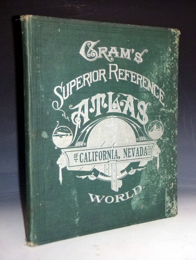 Item #028812 Cram's Superior Reference Atlas of California, Nevada and the World. Charles Franklin Cram.