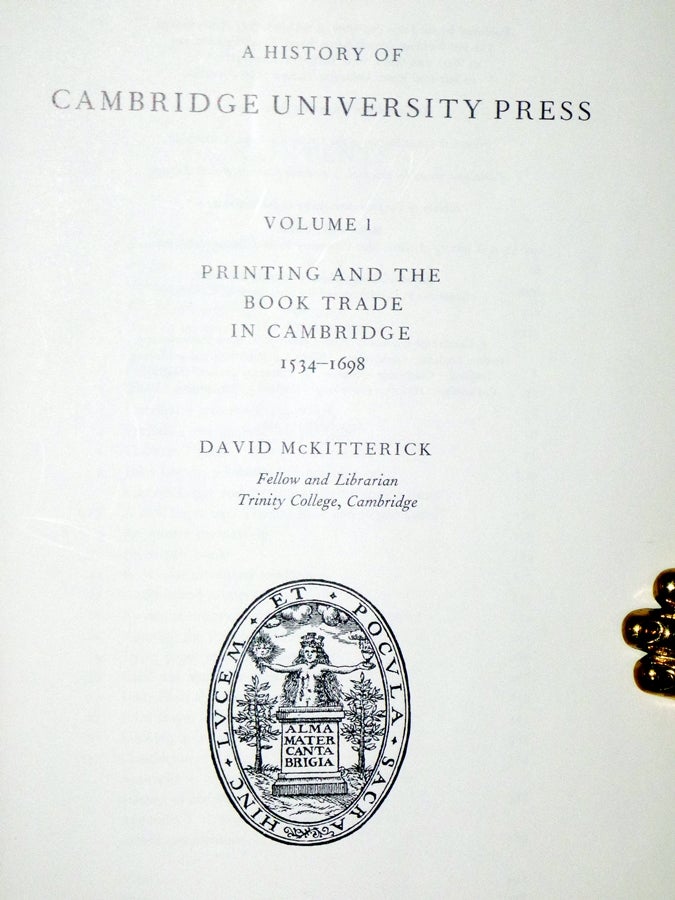 A History of the Cambridge University Press, 3 Volume Set by David M.  McKitterick on Alcuin Books, Ltd