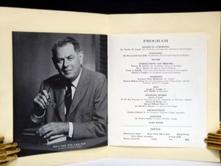 Dr. Paul S. Smith Testimonial Dinner, March 1962, Signed By Richard Nixon and Jessamyn West