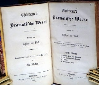 Shakespeare's Dramatische Werke (8 Volume set) Known as the Amerikanische Stereotyp-Ausgabe in Acht Banden