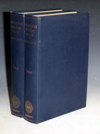 Elizabethian Critical Essays, Edited with an Introduction by G. Gregory Smith (2 volumes).