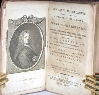 Dramatic Miscellanies [sic]; Consisting of Critical Observations on Several Plays of Shakespeare; with a Review of His Principal Characters, and Those of Various Eminent Writers, as Represented By Mr. Garrick and Other Celebrated Comedians (3 Volume set).