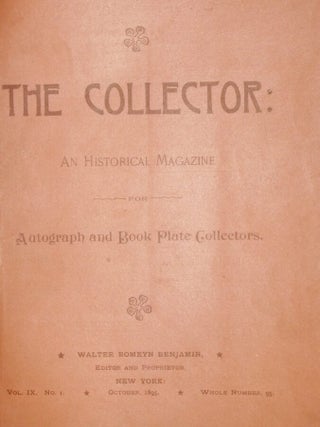 The Collector; a Monthly Magazine for Autograph and Historical Collectors (Volume XI:1-11)