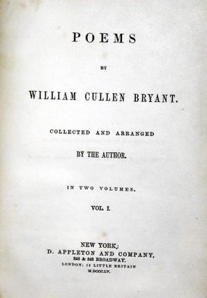 Poems: Collected and Arranged By the Author (2 Volume set)
