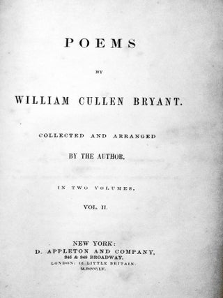 Poems: Collected and Arranged By the Author (2 Volume set)