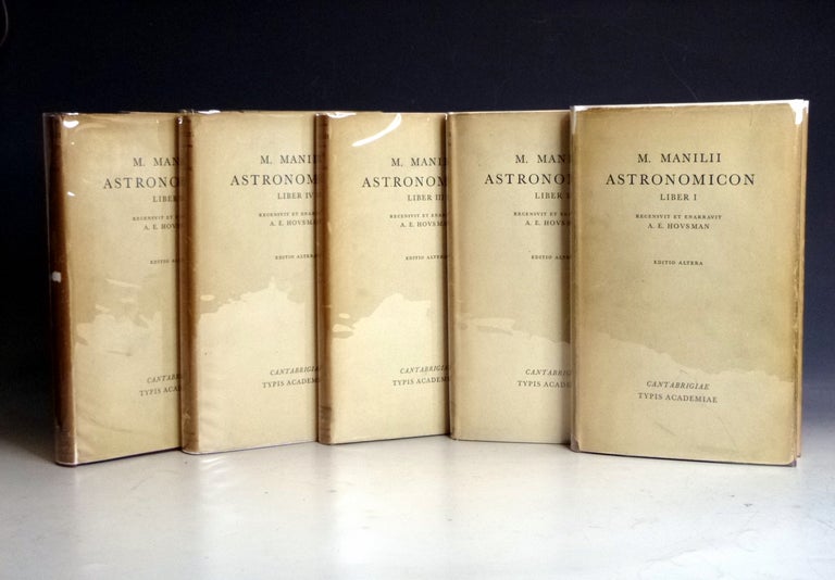 Item #029136 M. Manilii Astronomicon (Edition Altera in 5 Volume). Marucs Manilius, A E. Housman.