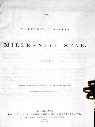 The Latter-Day Saints' Millennial Star, Volume 12 and 13