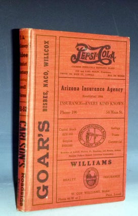 Item #029154 F.A. McKinney's Bisbee District Directory, (1951): Including....Bisbee, Lowell,...