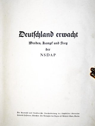 Deutschland Erwacht Werden, Kamp U. Sieg D. NSDAP