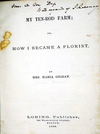 My Ten-Rod Farm; or, How I Became a Florist